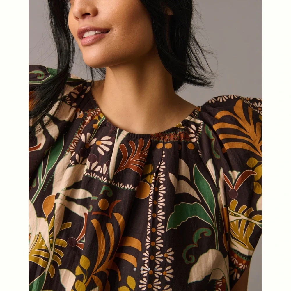 Anthropologie Velvet Graham Silk & Cotton Top - Picture 3 of 12